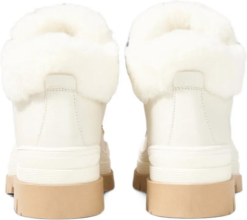BOGNER Arosa shearling-trim leather boots Wit - Foto 3