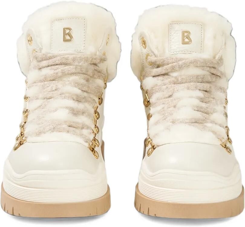 BOGNER Arosa shearling-trim leather boots Wit - Foto 2