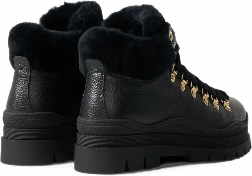 BOGNER Arosa shearling-trim leather boots Zwart - Foto 4