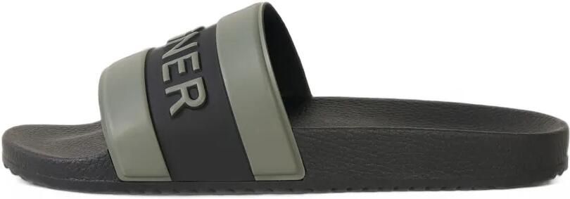 BOGNER Belize logo-embossed slides Groen
