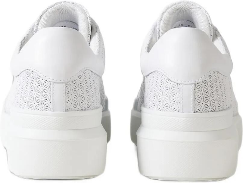 BOGNER Hollywood laser-cut leather low-top sneakers Wit - Foto 2