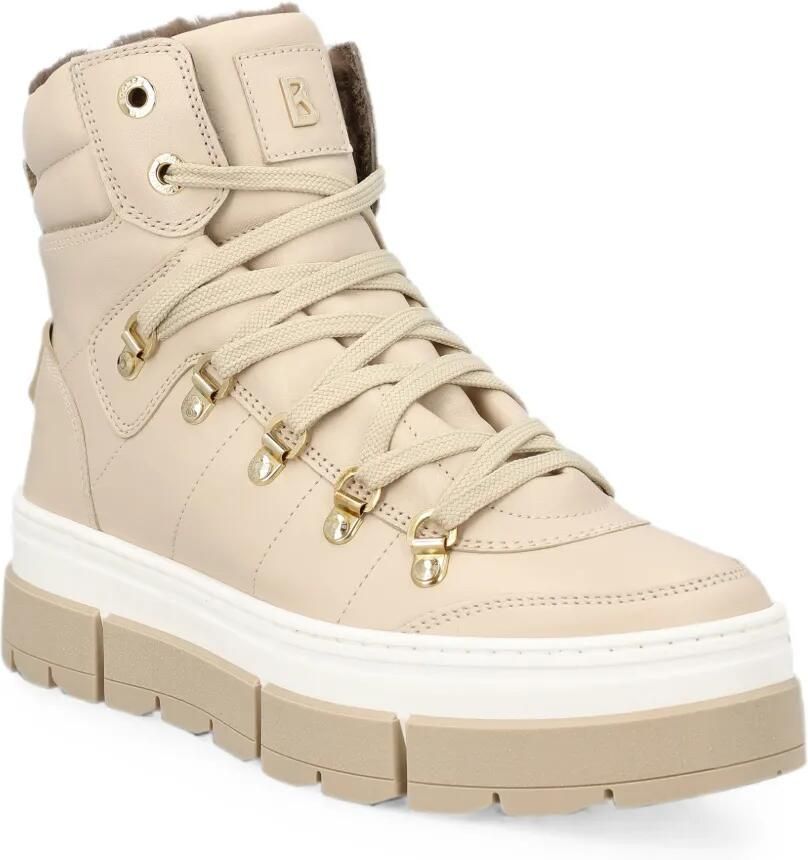 BOGNER Leren veterlaarzen Beige - Foto 3