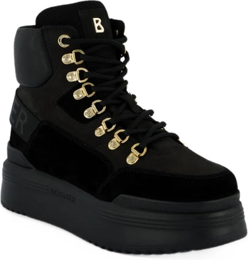 BOGNER logo-tape platform ankle boots Zwart - Foto 3