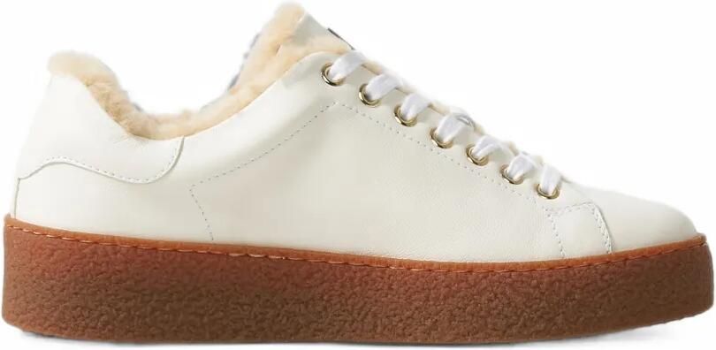BOGNER Lucerne shearling-lined leather sneakers Wit