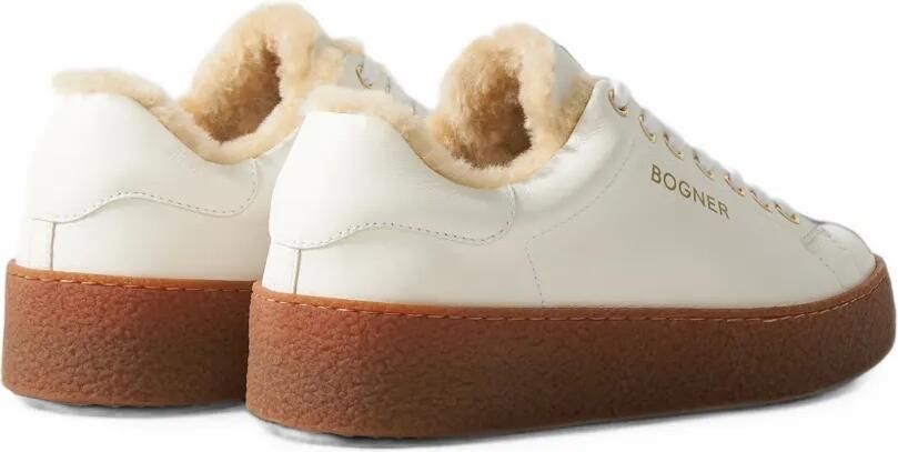 BOGNER Lucerne shearling-lined leather sneakers Wit - Foto 4