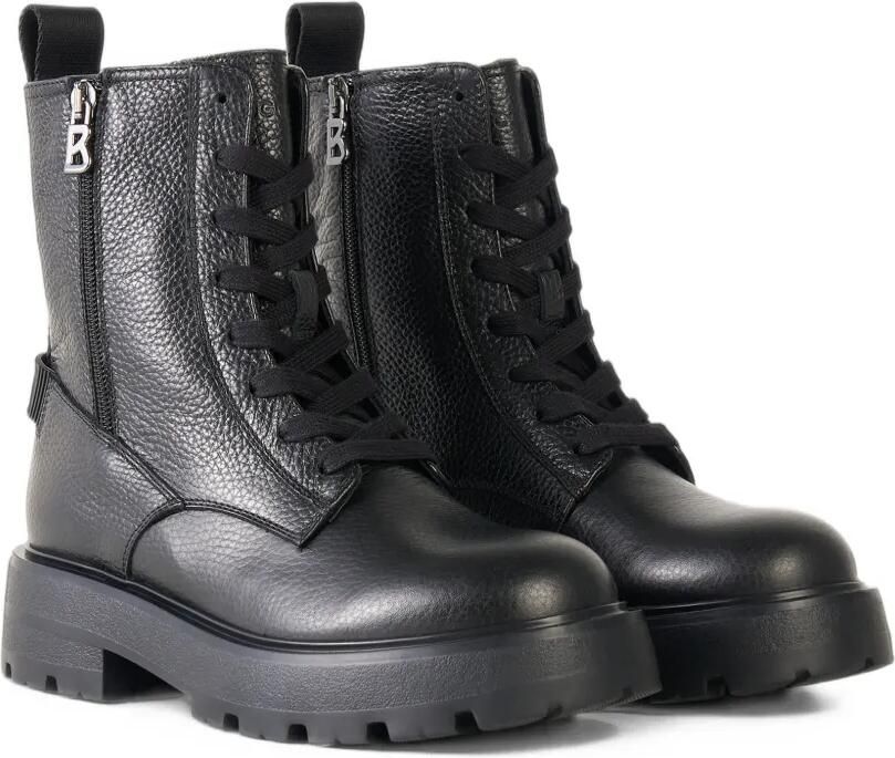 BOGNER Riga grained leather ankle boots Zwart - Foto 5