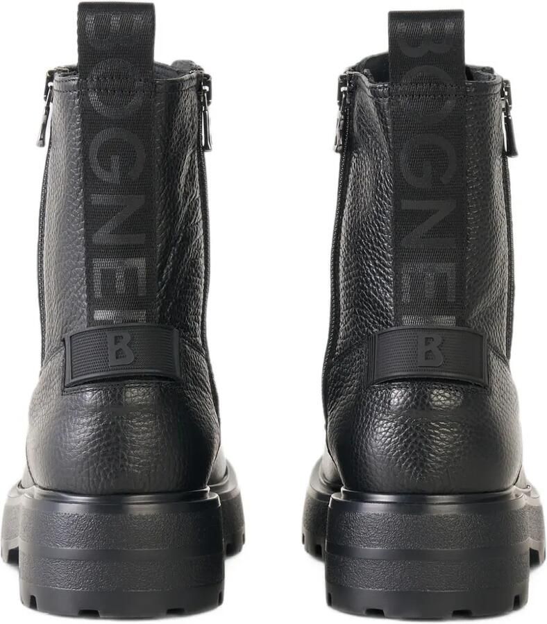 BOGNER Riga grained leather ankle boots Zwart - Foto 4