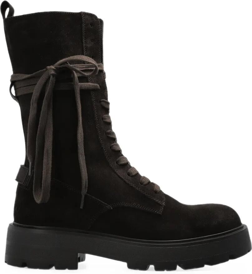 BOGNER Riga suède combat boots Bruin