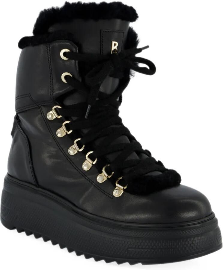 BOGNER shearling-trim leather boots Zwart - Foto 2