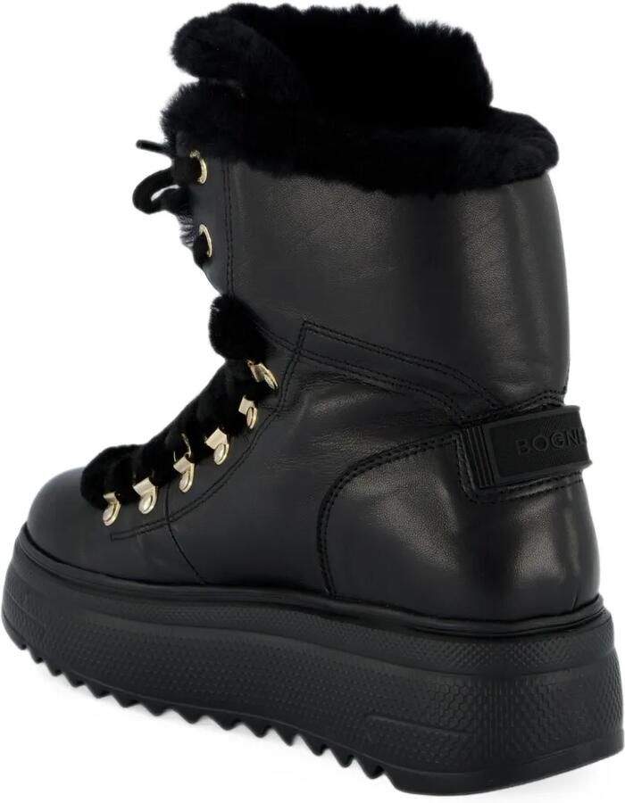 BOGNER shearling-trim leather boots Zwart - Foto 3