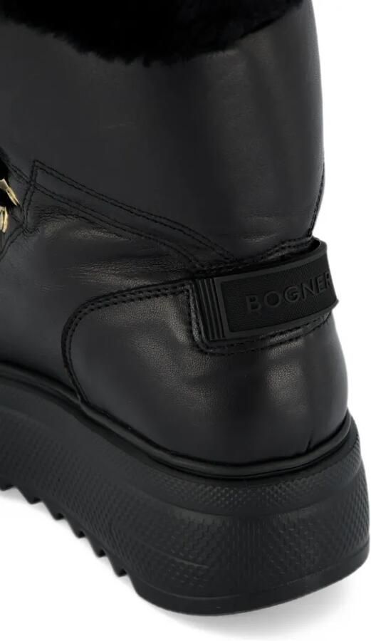 BOGNER shearling-trim leather boots Zwart - Foto 4