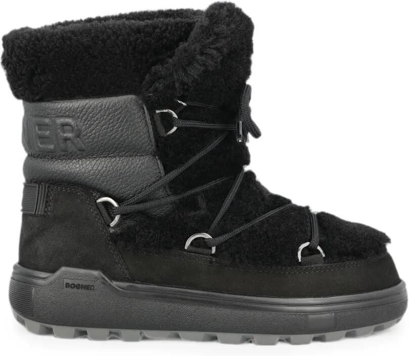 BOGNER Snowboots met vlakken en veters Zwart