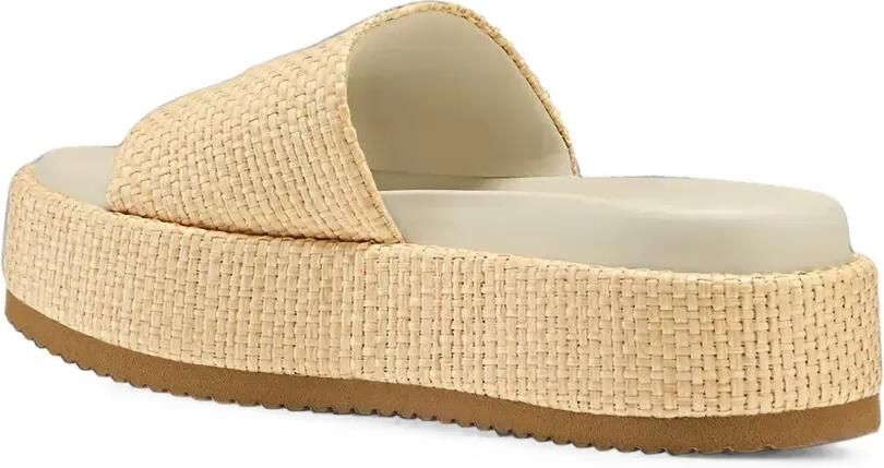 BOGNER Sorrento geweven slippers met plateauzool Beige - Foto 2