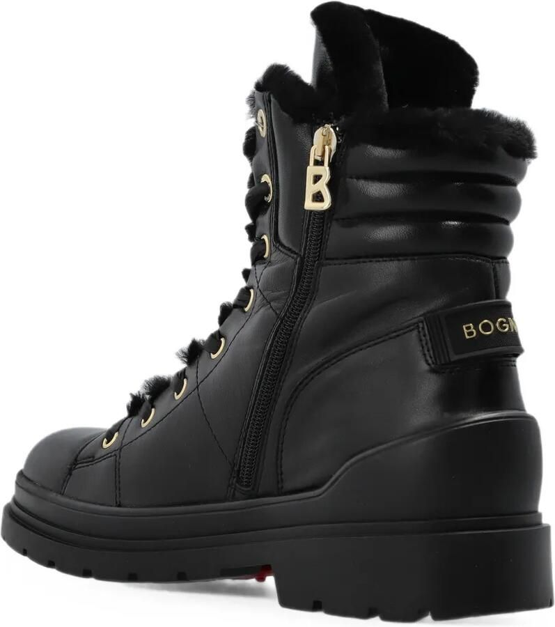 BOGNER St. Moritz leren combat boots Zwart - Foto 2