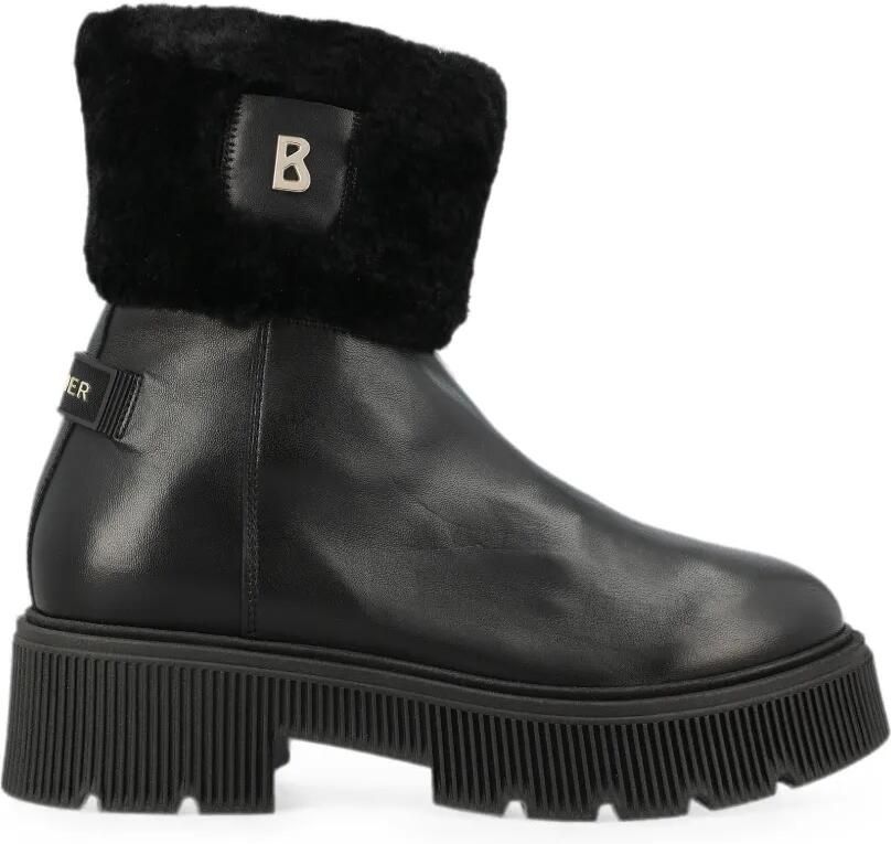 BOGNER Turin 6 enkellaarzen met logoplakkaat Zwart