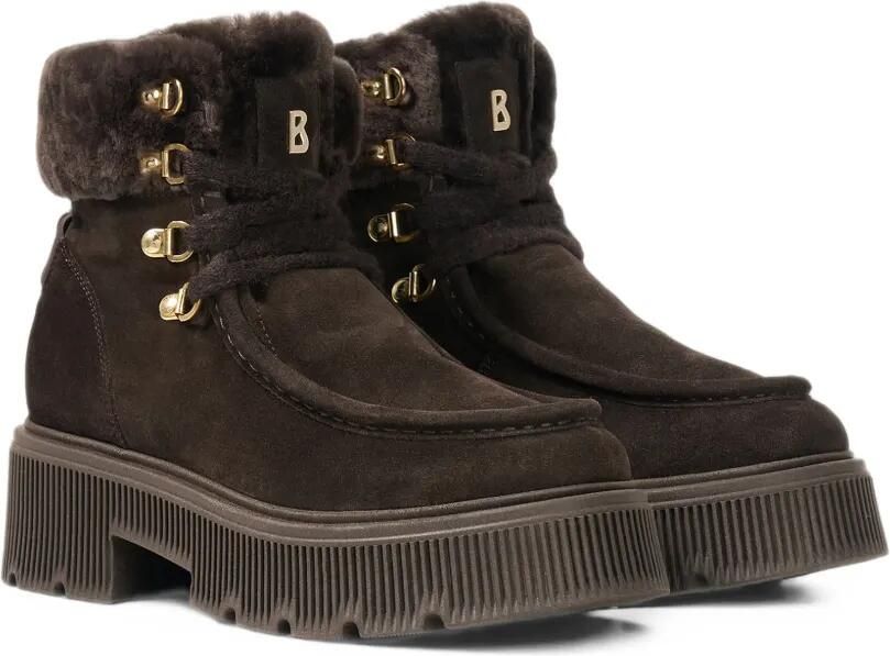 BOGNER Turin shearling-trim combat boots Bruin - Foto 2