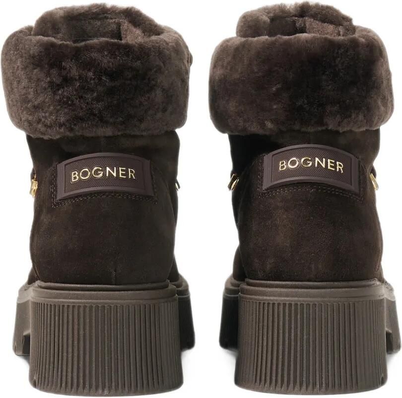 BOGNER Turin shearling-trim combat boots Bruin - Foto 3