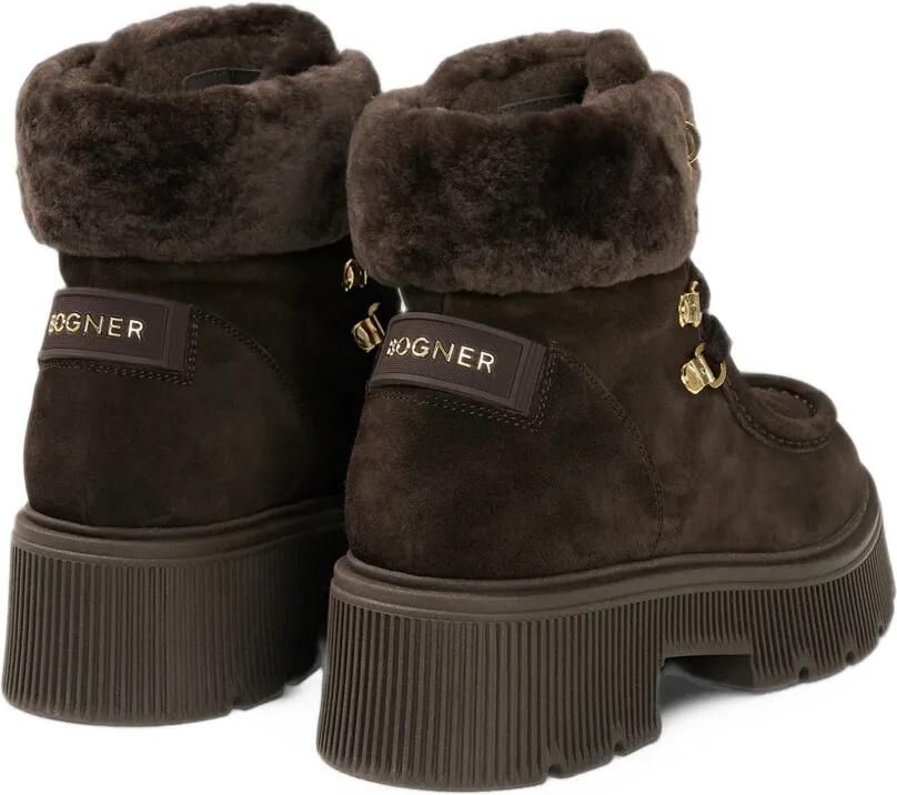 BOGNER Turin shearling-trim combat boots Bruin - Foto 4