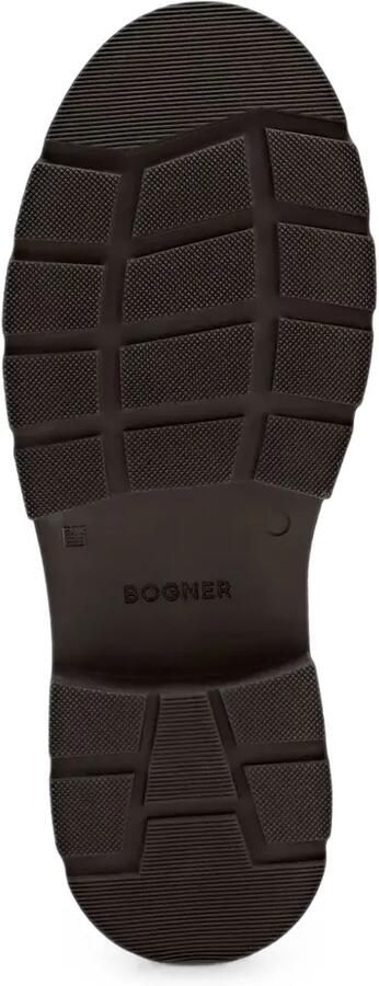 BOGNER Turin enkellaarzen met plateauzool en wolafwerking Bruin - Foto 3