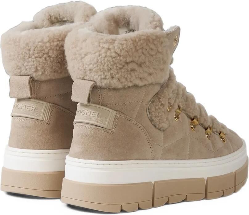 BOGNER Vaduz shearling-trim ankle boots Beige - Foto 4