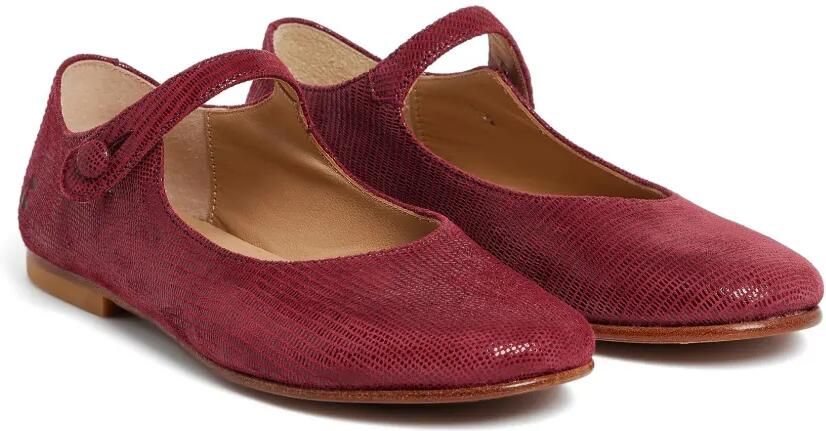 Bonpoint Ella Mary Jane ballerina's met knoopsluiting Rood - Foto 3