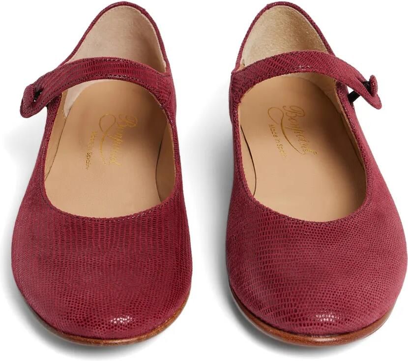 Bonpoint Ella Mary Jane ballerina's met knoopsluiting Rood - Foto 2