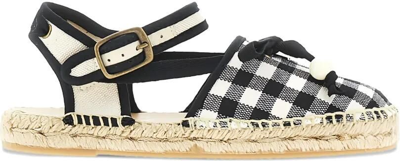 Bonpoint Evila geruite sandalen Zwart