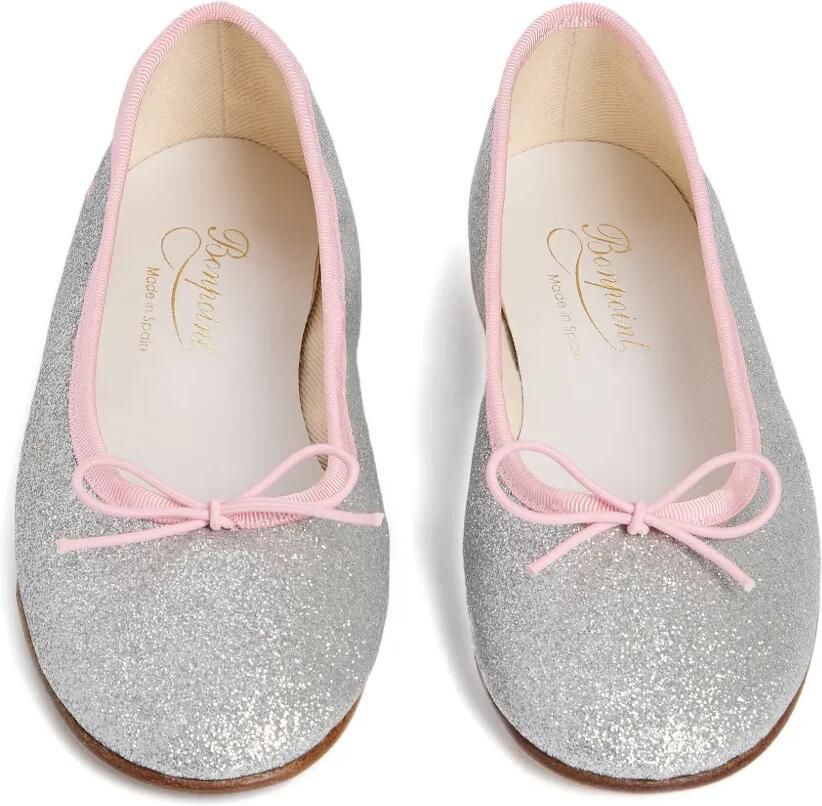 Bonpoint Lisa ballerina's met glitter Zilver - Foto 3