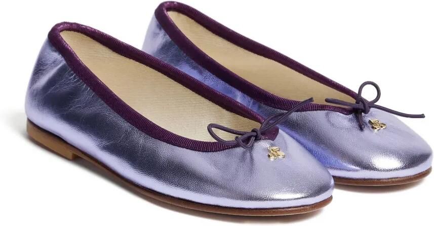 Bonpoint Lisa ballerina's met strik Paars