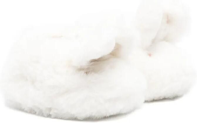 Bonpoint Slippers met pop-up oren Wit