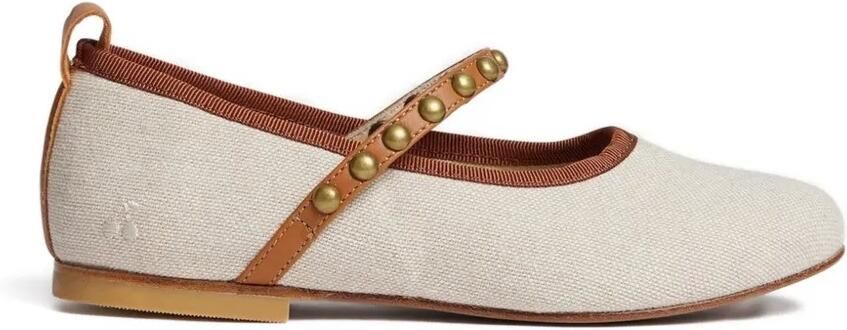 Bonpoint Sneakers met bandje met studs Beige - Foto 2