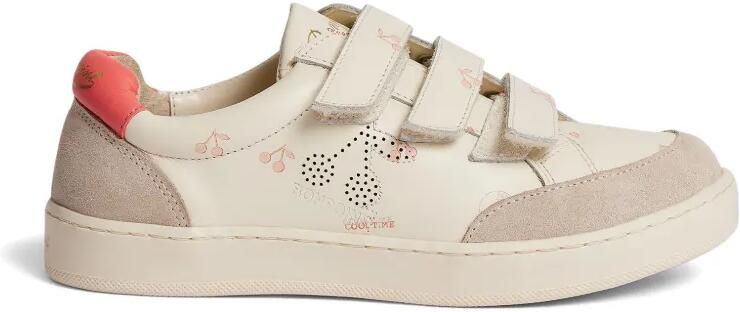 Bonpoint Sneakers met klittenband Beige