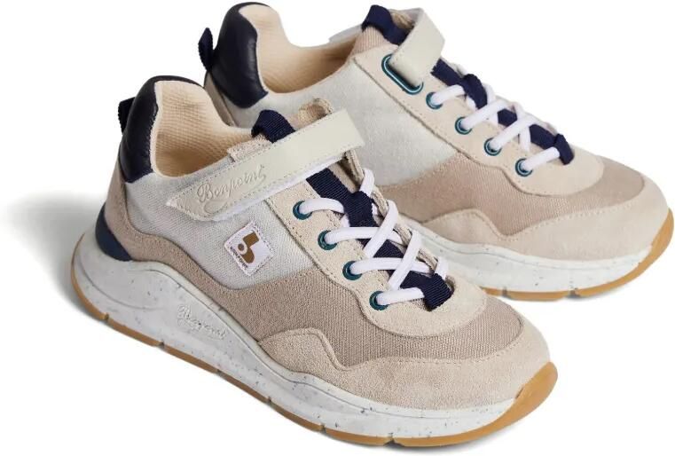 Bonpoint Sneakers met vlakken Beige
