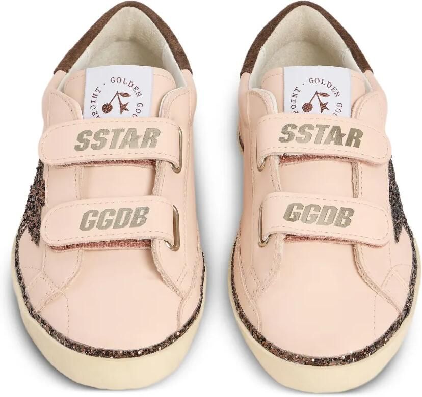 Bonpoint x Golden Goose Oldschool sneakers met klittenband en glitters Roze - Foto 2