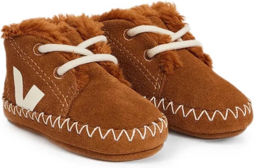 Bonpoint x Veja sneakers met lammy voering Bruin