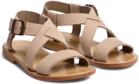 Bonpoint Caina leren sandalen Beige