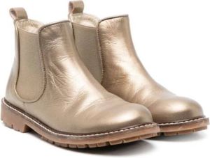 Bonpoint Chelsea laarzen met metallic-effect Goud