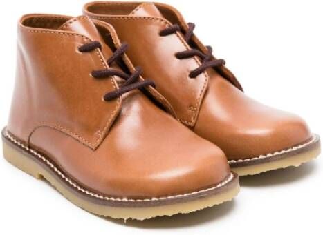 Bonpoint Dao leren derby schoenen Bruin