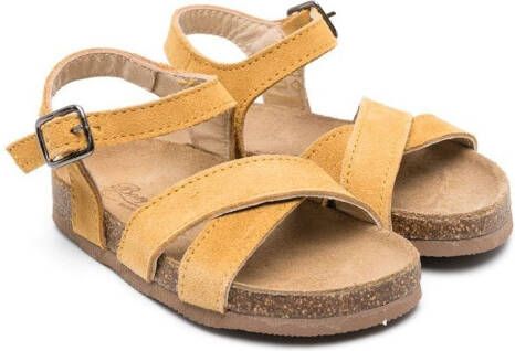 Bonpoint Sandalen met gekruiste bandjes Bruin