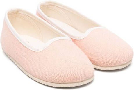 Bonpoint Tenise slippers met geborduurd logo Roze