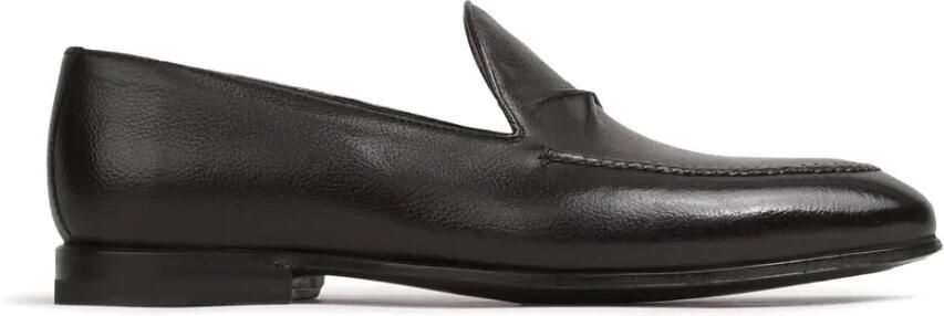 Bontoni De Bustis loafers van bewerkt leer Zwart
