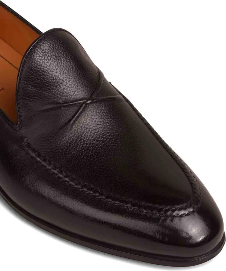 Bontoni De Bustis loafers van bewerkt leer Zwart - Foto 2