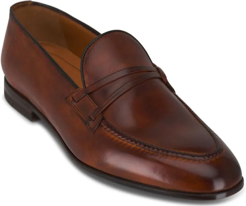 Bontoni Festoso loafers met ronde neus Bruin - Foto 2