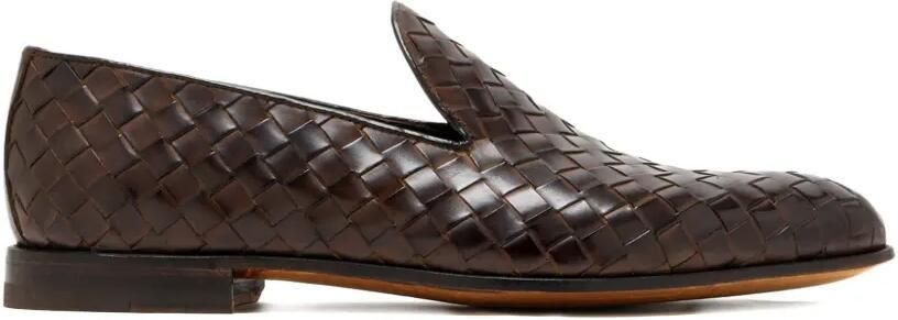 Bontoni Geweven loafers Bruin
