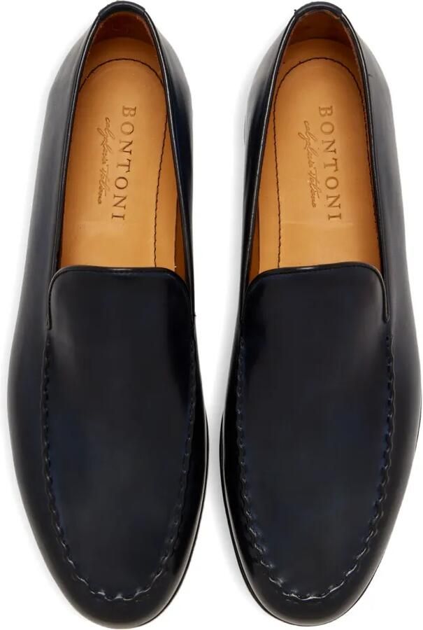 Bontoni Leren loafers Blauw - Foto 3
