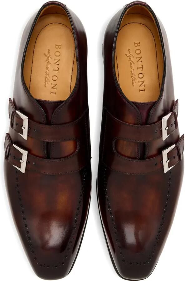 Bontoni Loafers met dubbele gesp Bruin - Foto 3