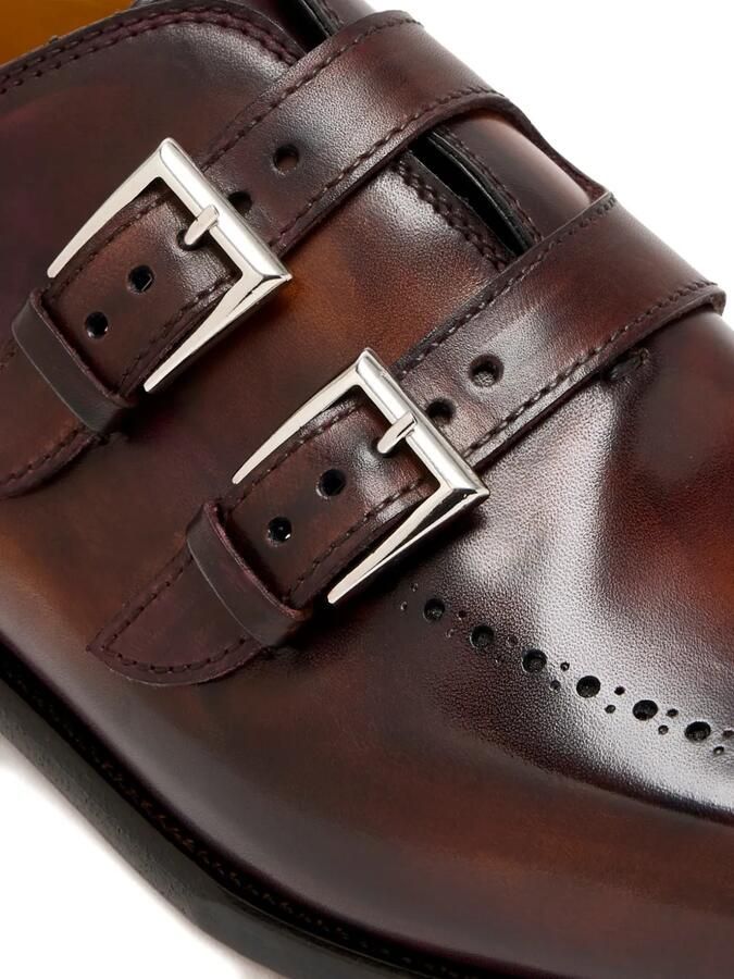 Bontoni Loafers met dubbele gesp Bruin - Foto 2