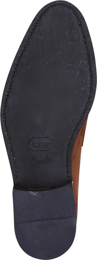 Bontoni Loafers met stikseldetail en gesp Bruin - Foto 2