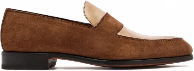 Bontoni Suède loafers Bruin