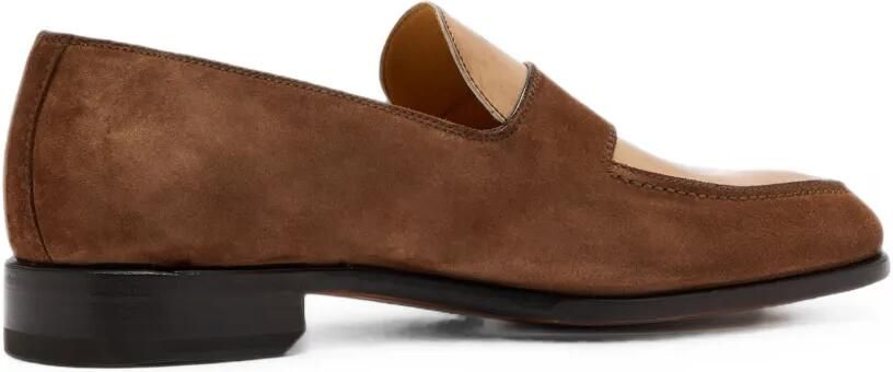 Bontoni Suède loafers Bruin - Foto 4
